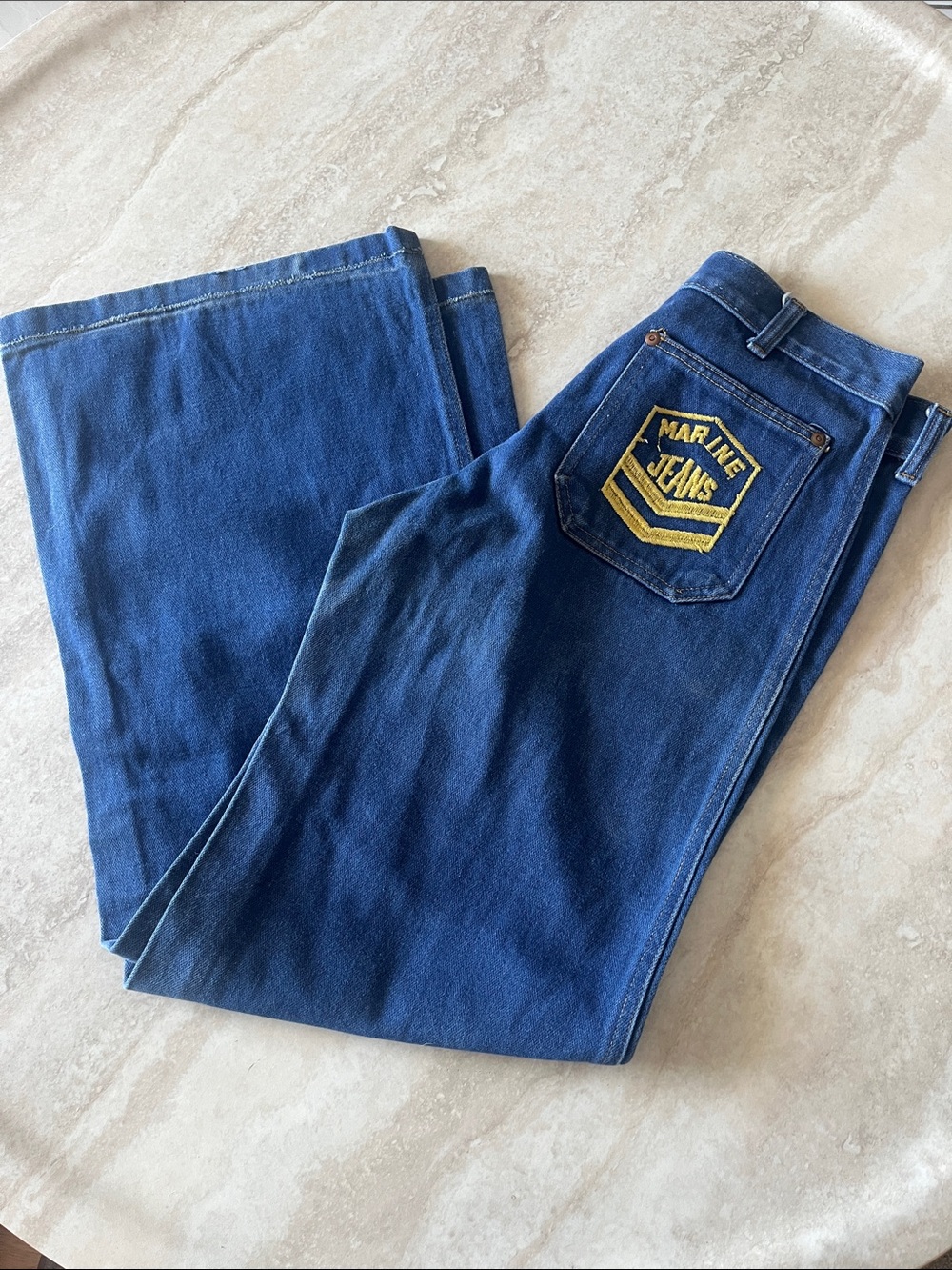 Vintage Marine Jeans  Dark Blue Denim